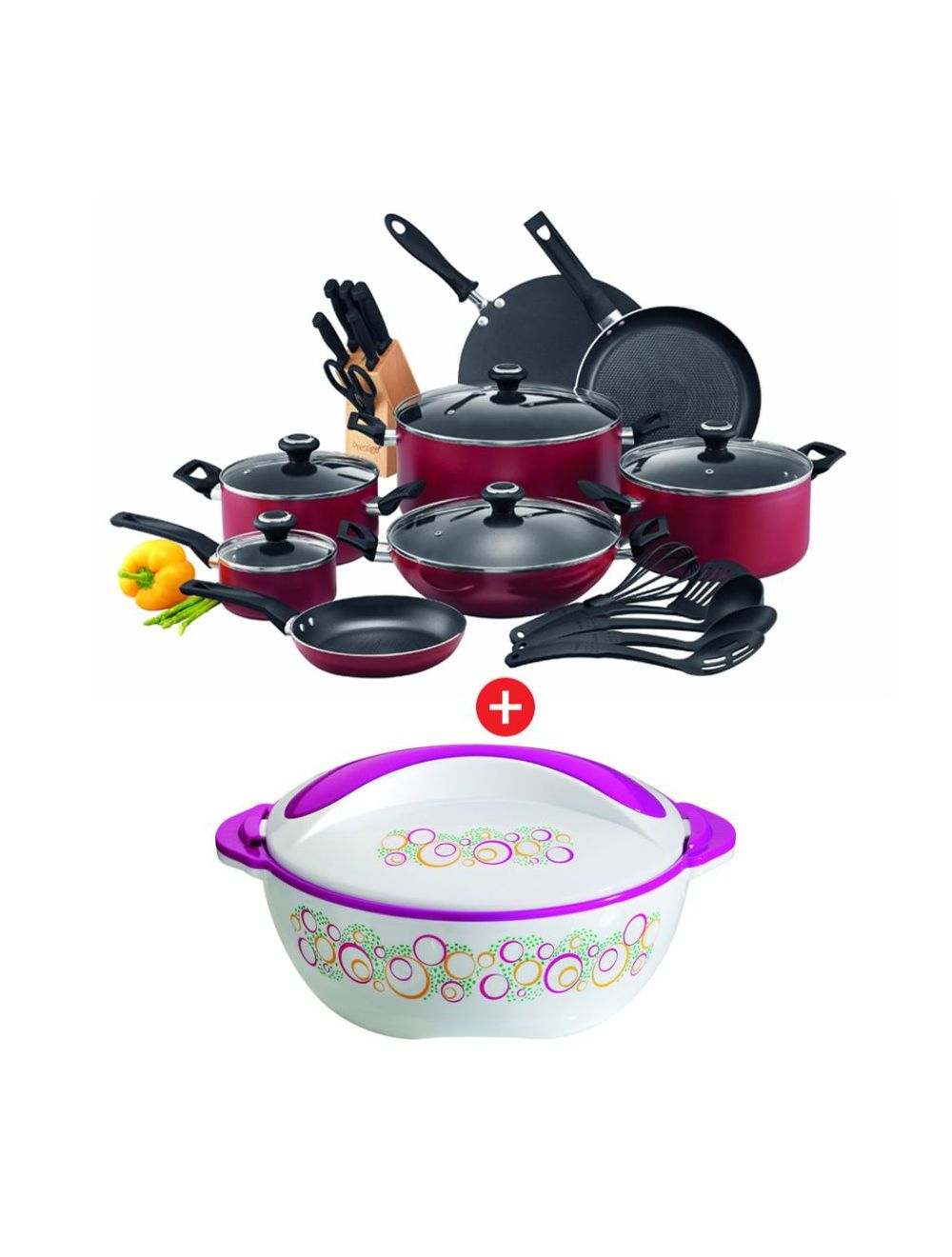 Prestige 25 Pc Cookware Set+Winsor Casserole-PR81610