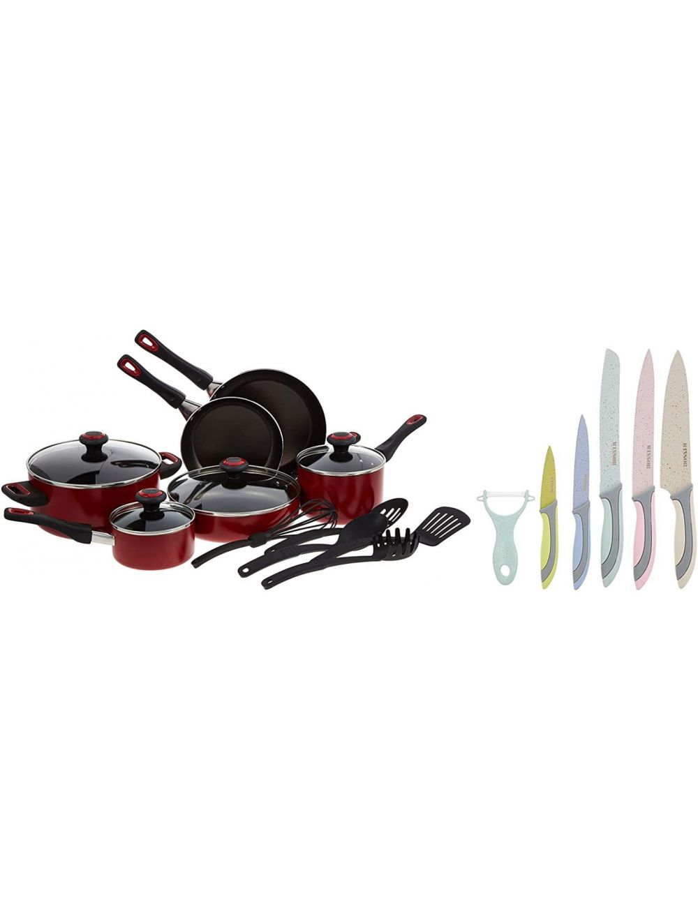 Prestige 15 Pcs Cookware Set + Winsor Knife Set [PR20365+WR6092]-PR81728