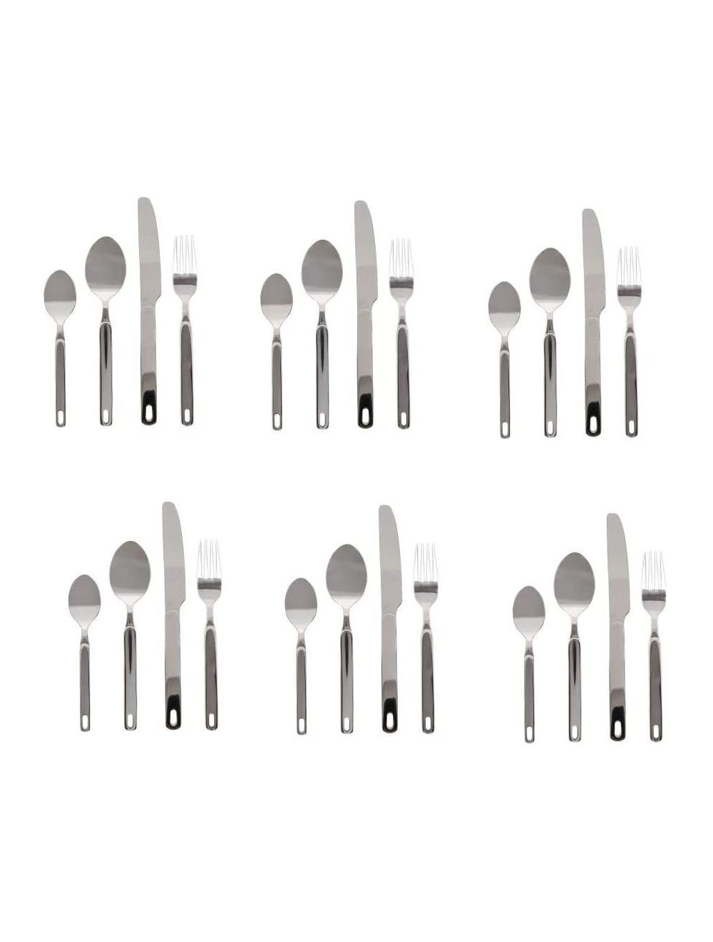 Winsor  24 Pieces Stainless Steel Flatware Set with Metal Stand -WR10005