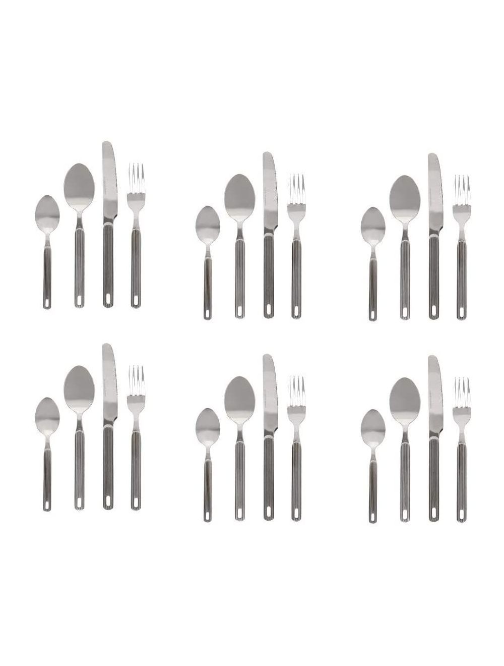 Winsor 24 Pieces Stainless Steel Flatware Set with Metal Stand -WR11005