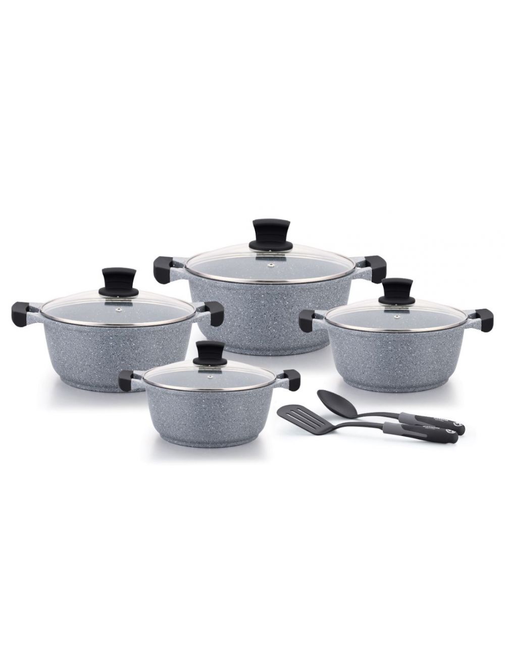 Winsor Cast Aluminium Granite Non-Stick Cookware Set 10 Pieces-WR80757