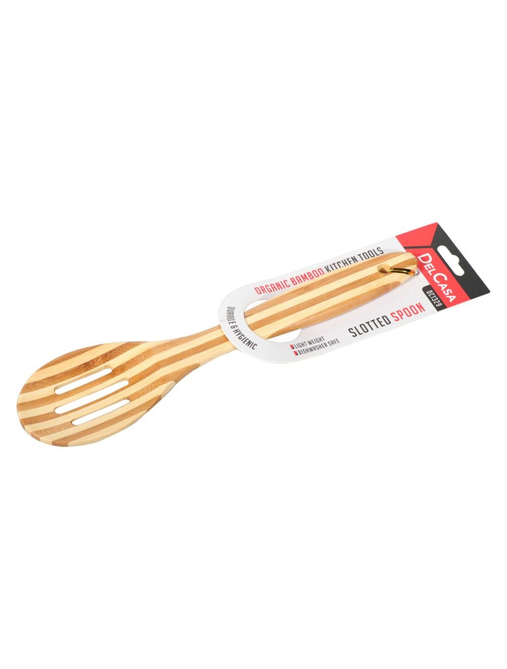 Delcasa Bamboo Slotted Spoon -DC1329