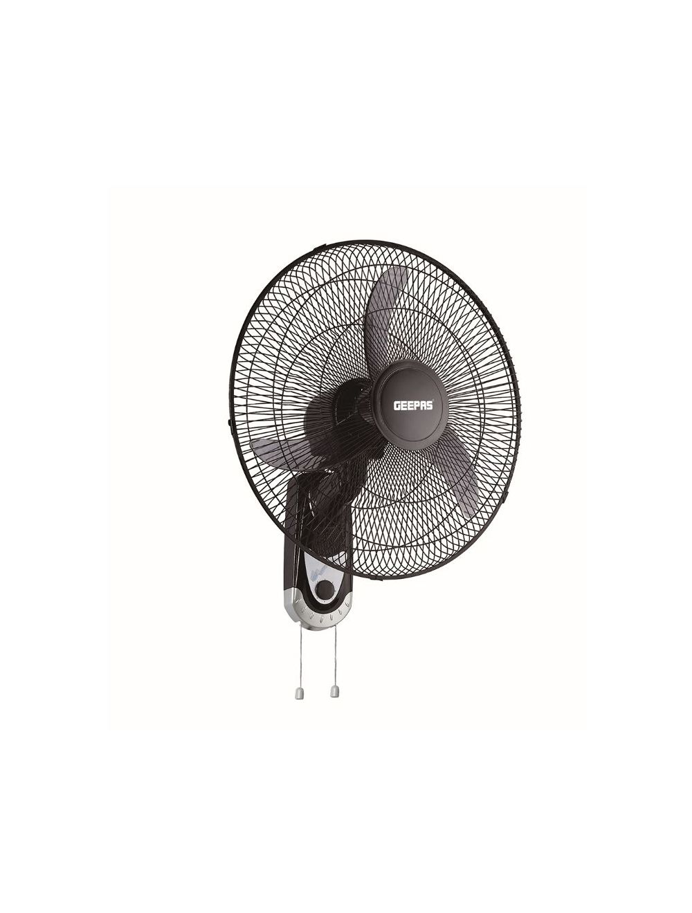Geepas Electric Wall Mount Fan, Black, 18 inhes, GF9604