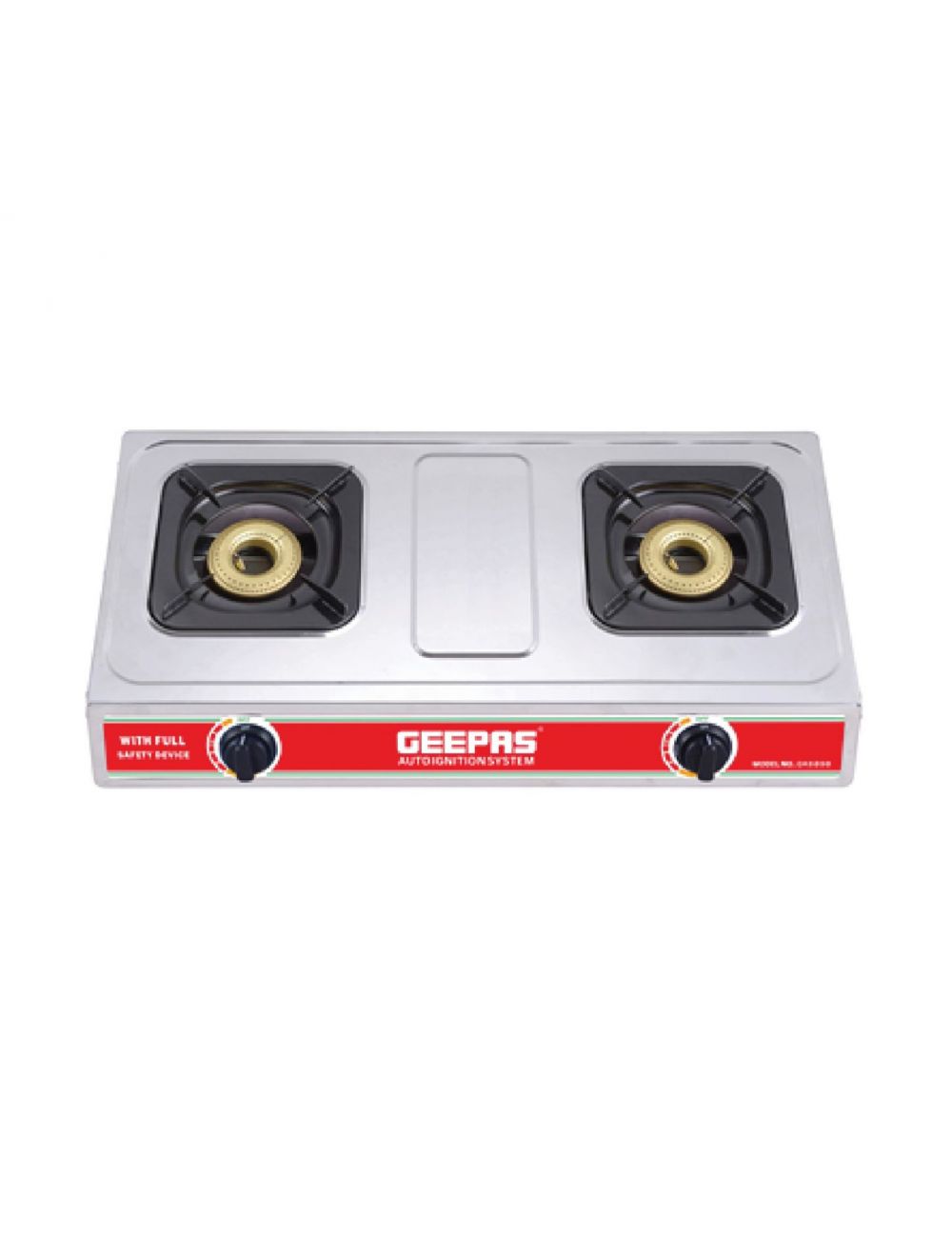 Geepas S/S Double Gas Cooker/Gas Burner/FFD1X1 GK6898