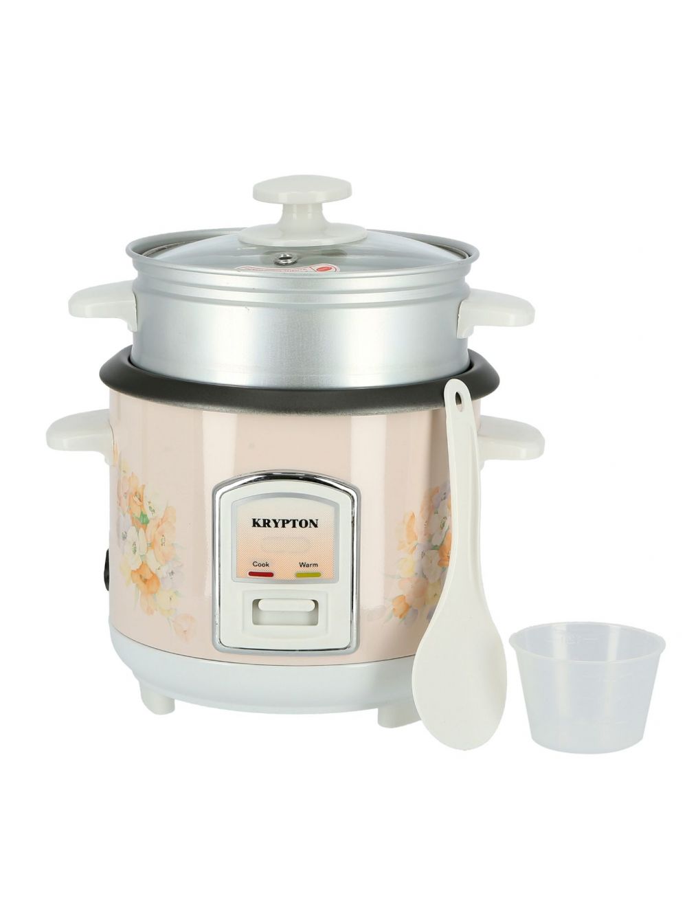 Krypton 350W 0.6L Rice Cooker with Steamer-KNRC6054