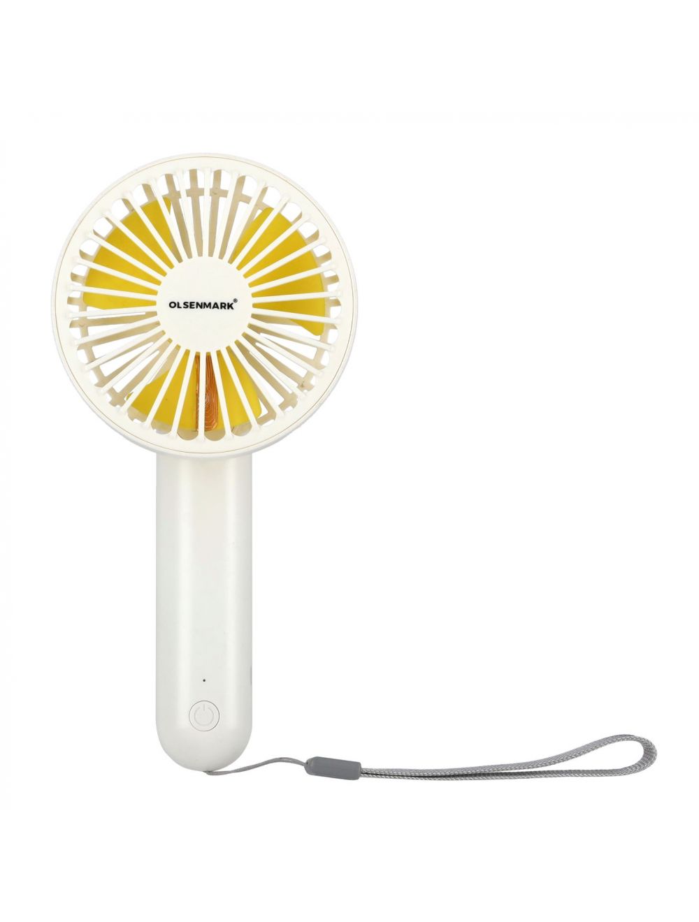 Olsenmark Rechargeable Mini Fan - Personal Portable Fan with 3 Speed Options - | Led Flash Light | Up to 4 Hours Working with 1200 MAH Battery