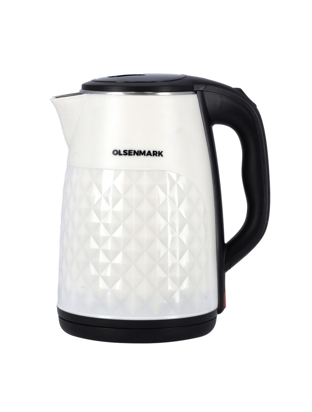 Olsenmark Electric Double Layer Kettle, 2.5L - Stainless Steel Interior Body - Cool Touch Plastic Outer Body