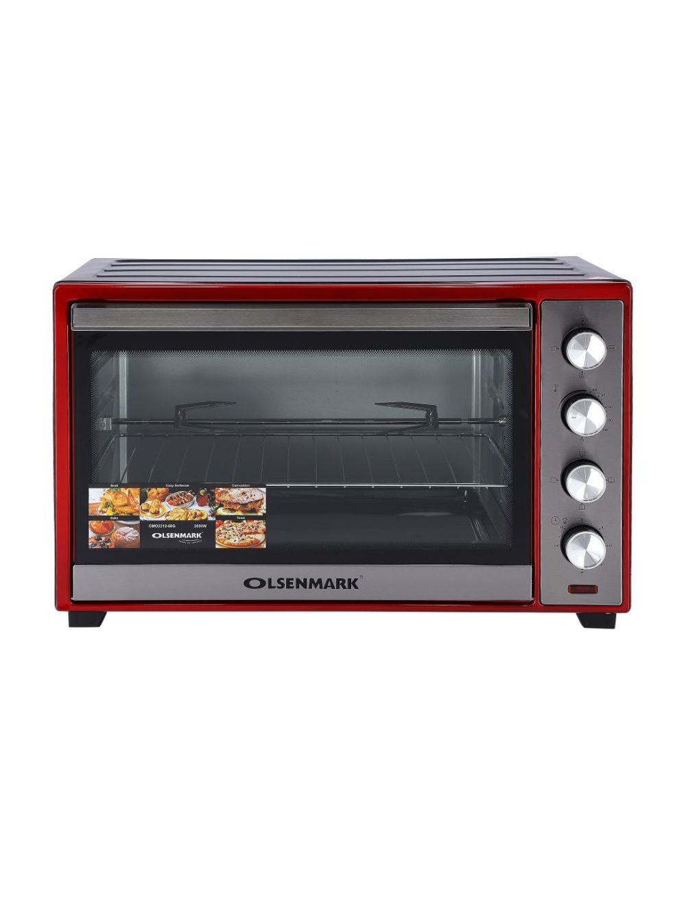 Olsenmark Electric Oven with Convection and Rotisserie, 68L
