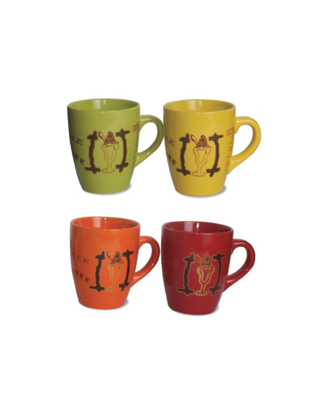 Royalford RF2966 Porcelain Coffee Mug 11 Oz (Assorted Colour)
