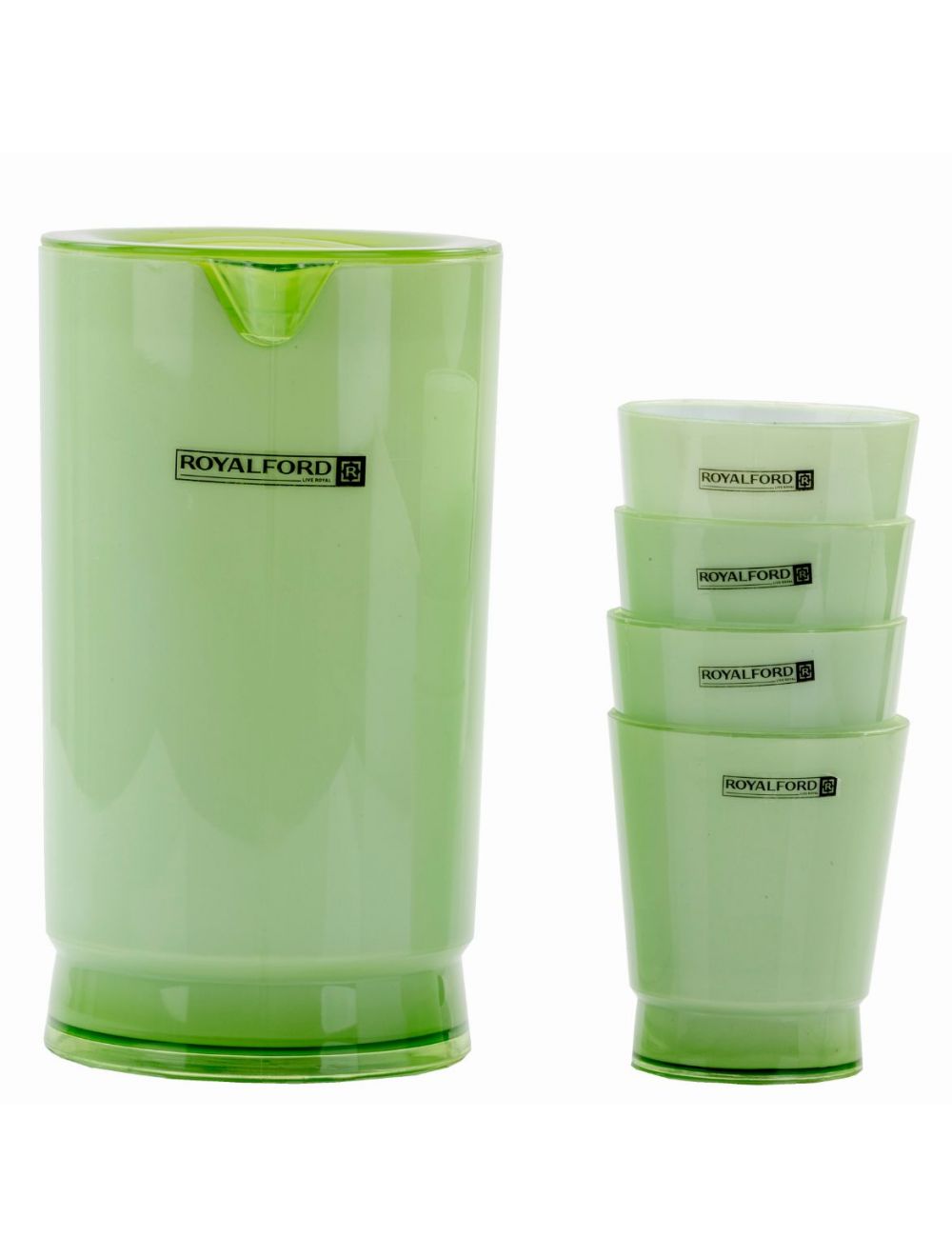 Royalford RF4193 Water Jug with Glasses - Assorted