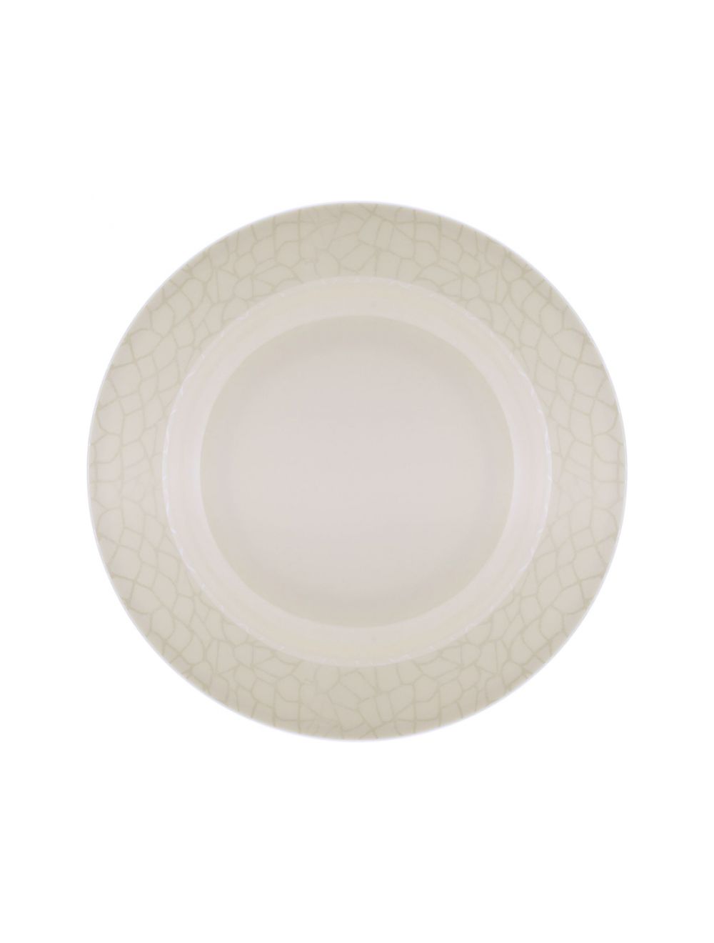 Royalford RF4487 Melamine White Pearl Dinner Plate, 10 Inch