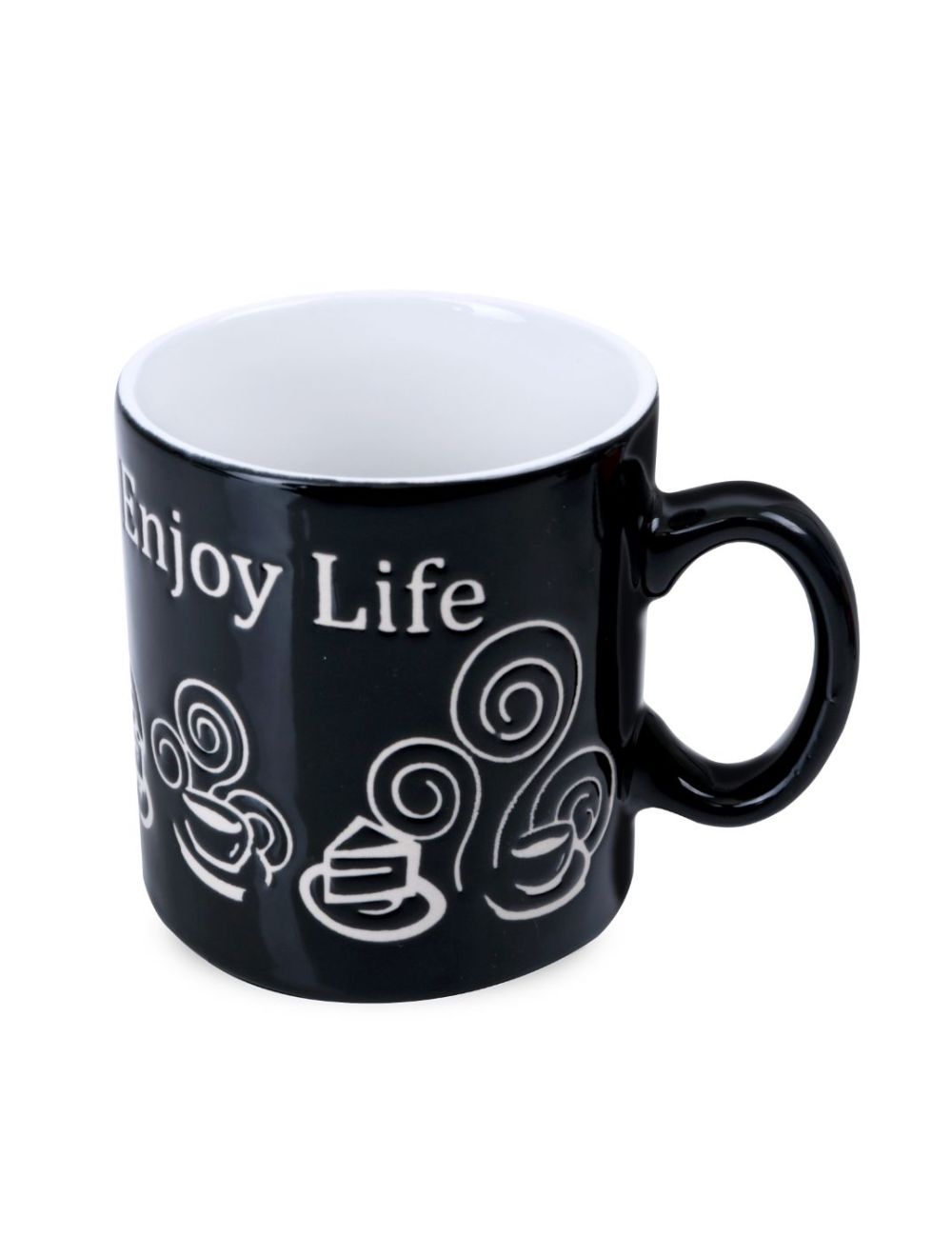 Royalford RF5937 Reusable Stoneware Coffee Mug 9oz/265mL (Assorted Colour)