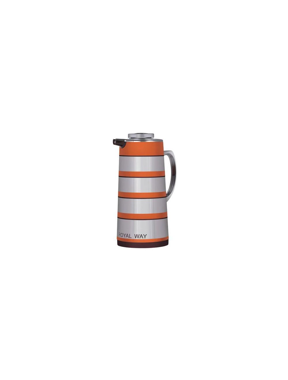 Royalford RF9589 1.6L Double Wall Golden Figured Vacuum Flask