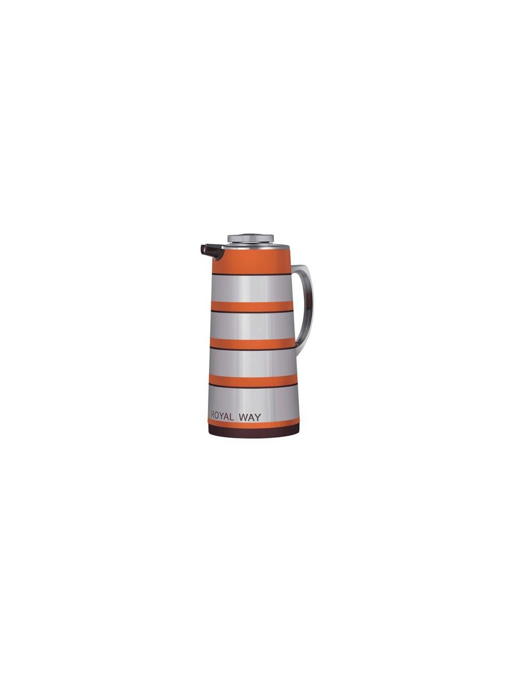 Royalford RF9590 1.9L Double Wall Golden Figured Vacuum Flask