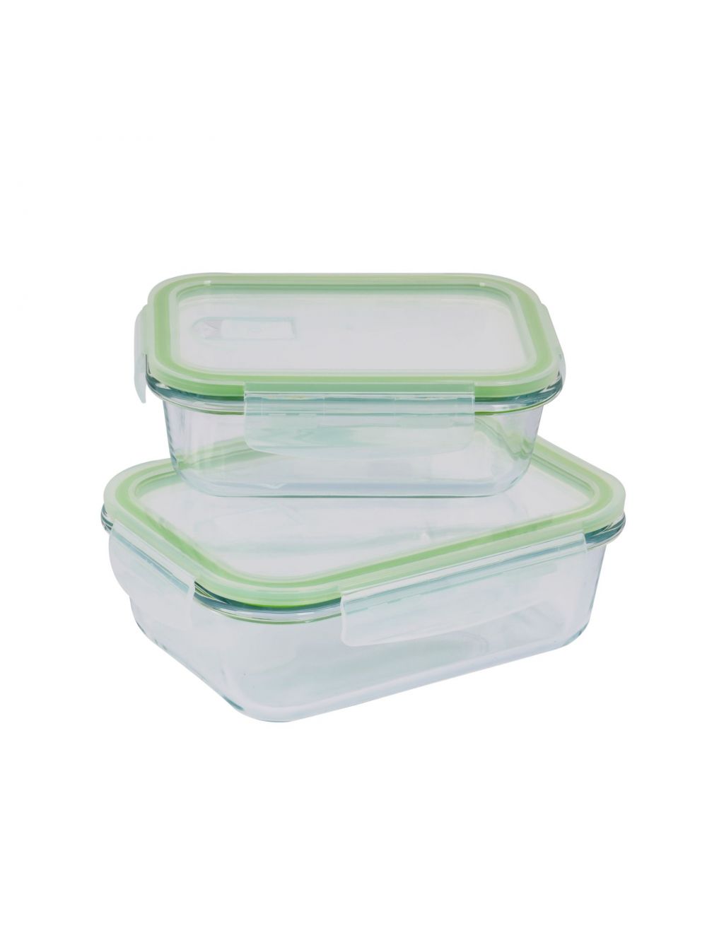 Royalford RF9984 2Pcs Glass Airtight Container with Lids 1000ml & 400ml