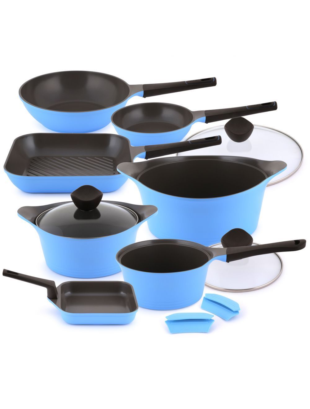 Neoflam Aeni Cookware Set 11 Piece Blue-459502