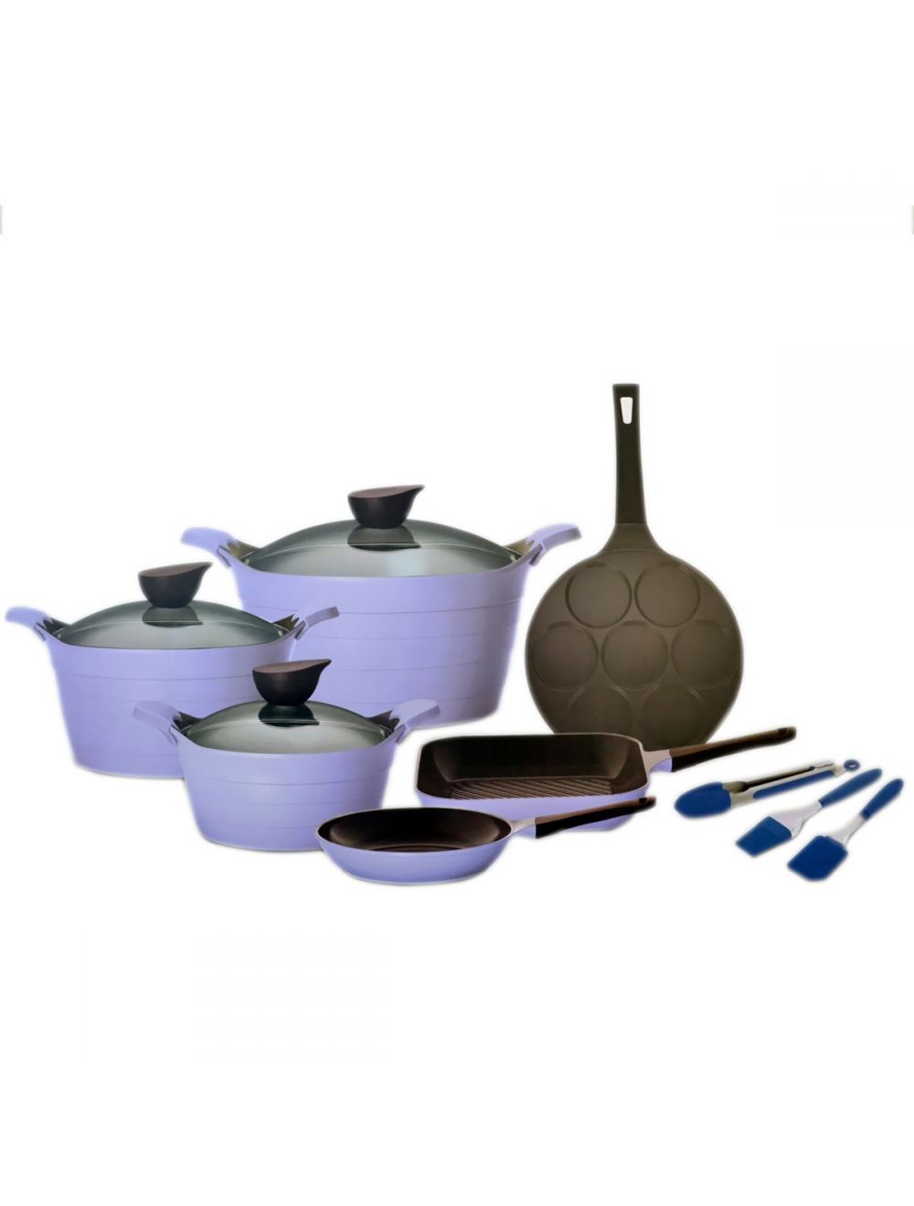 Neoflam Eela Cookware Set 12 Piece Purple-459817