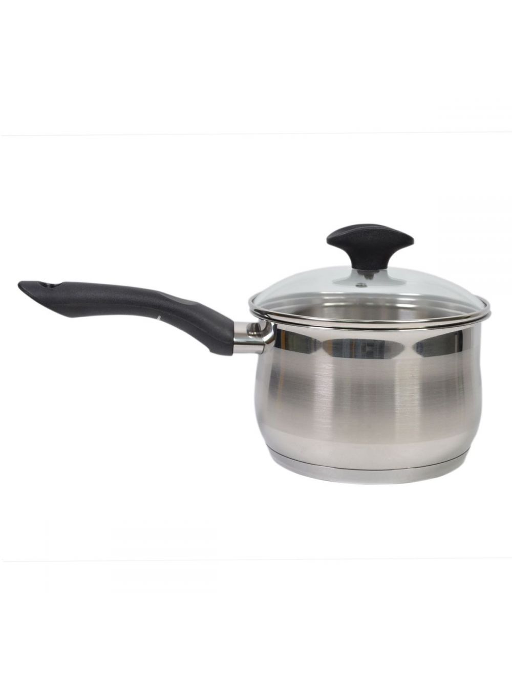 Balzano Joyce Stainless Steel Sauce Pan with Glass Lid 16 cm-K10029