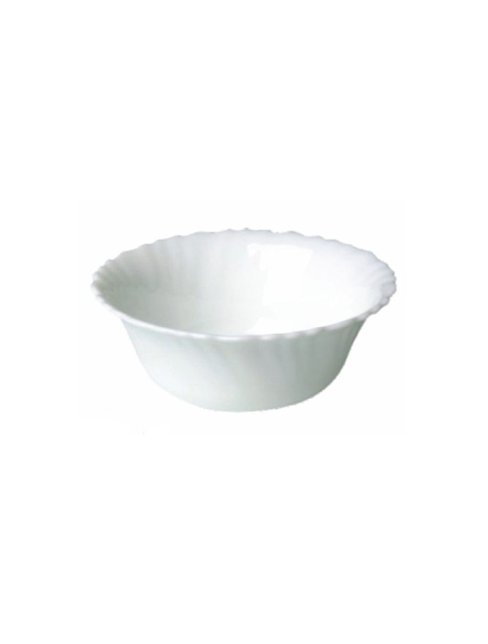 Royalford RF4529 Opal Ware Spin White Bowl, 6 Inch