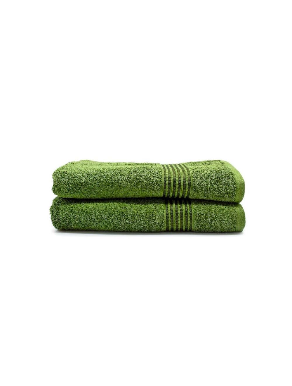Rahalife 100% Cotton 2-Piece Bath Towel Set, Classic Collection, Green-14RLBT007
