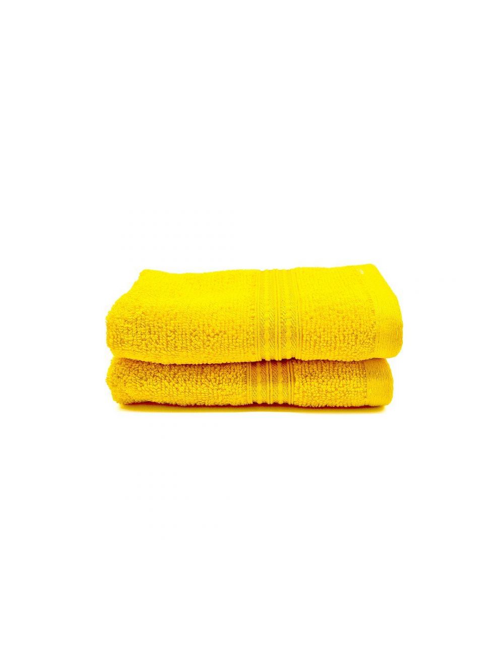 Rahalife 100% Cotton 2-Piece Face Towel Set, Classic Collection, Yellow-14RLFT038