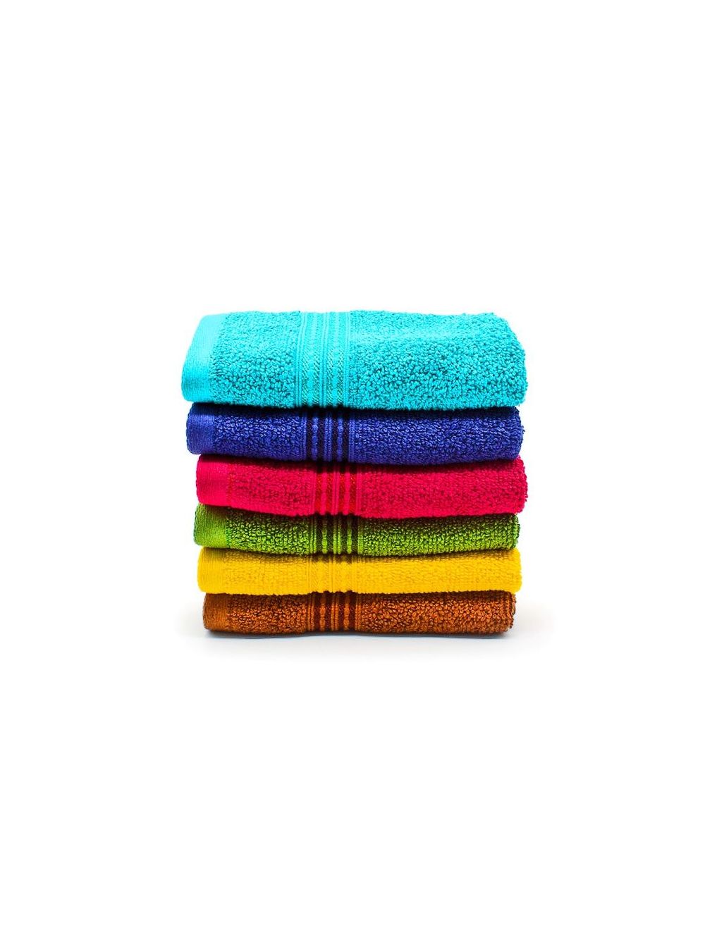 Rahalife 100% Cotton 6-Piece Face Towel Set, Classic Collection  -14RLFT039