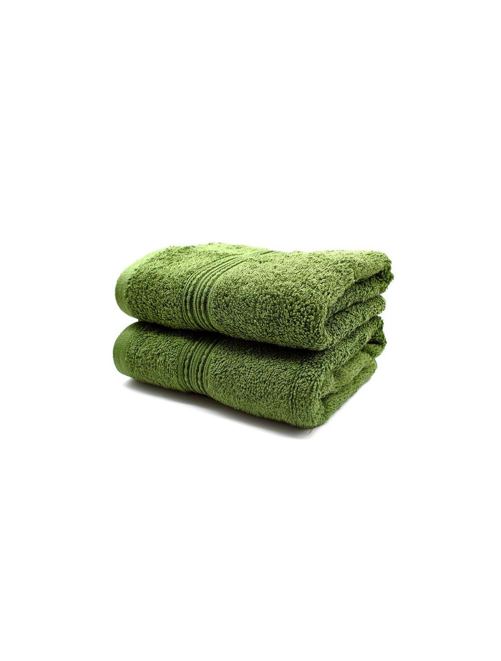 Rahalife 100% Cotton 2-Piece Hand Towel Set, Classic Collection, Green-14RLHT020