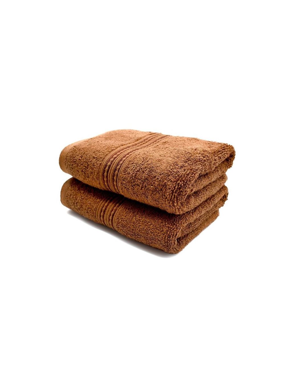 Rahalife 100% Cotton 2-Piece Hand Towel Set, Classic Collection, Brown-14RLHT023