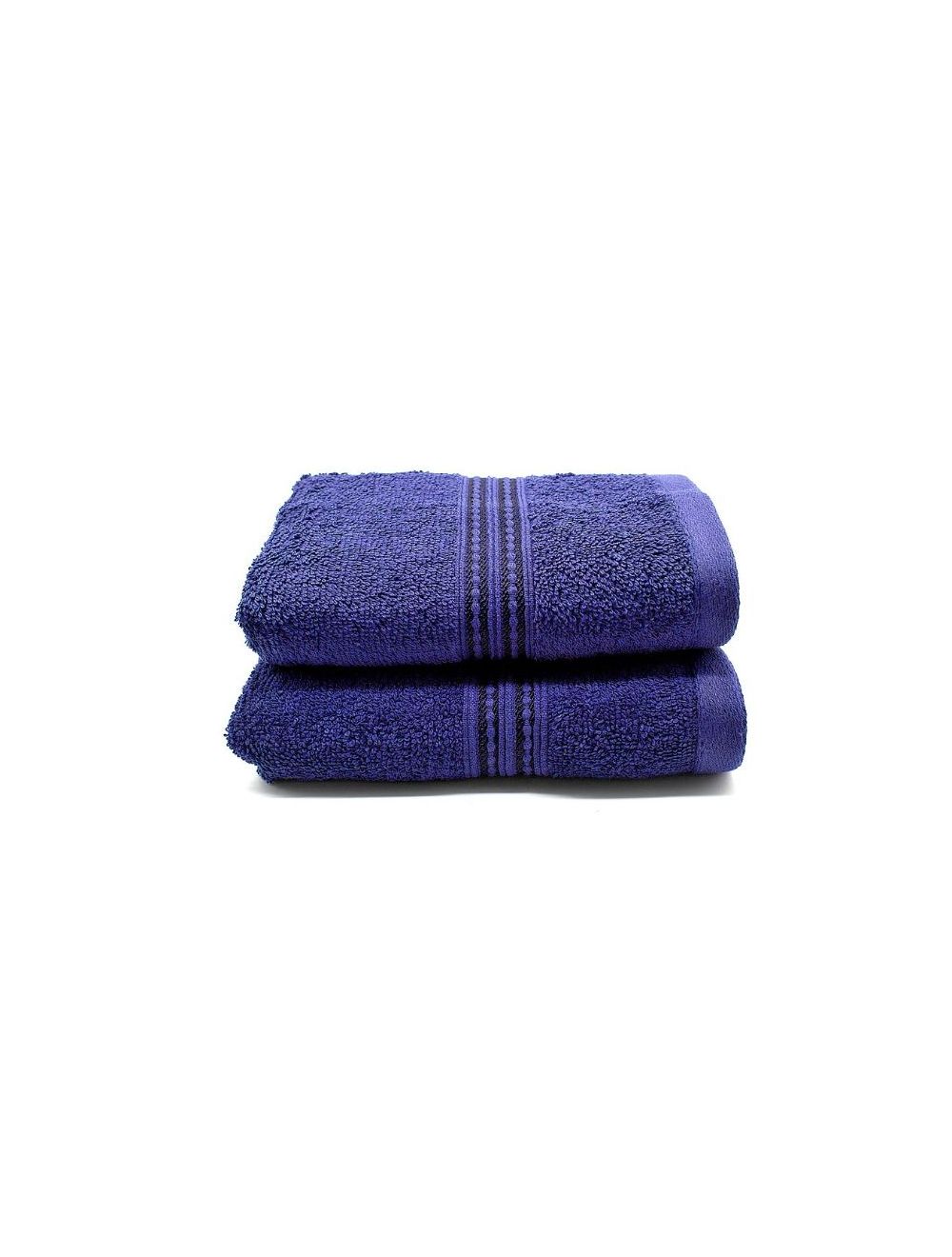 Rahalife 100% Cotton 2-Piece Hand Towel Set, Classic Collection, Blue-14RLHT024