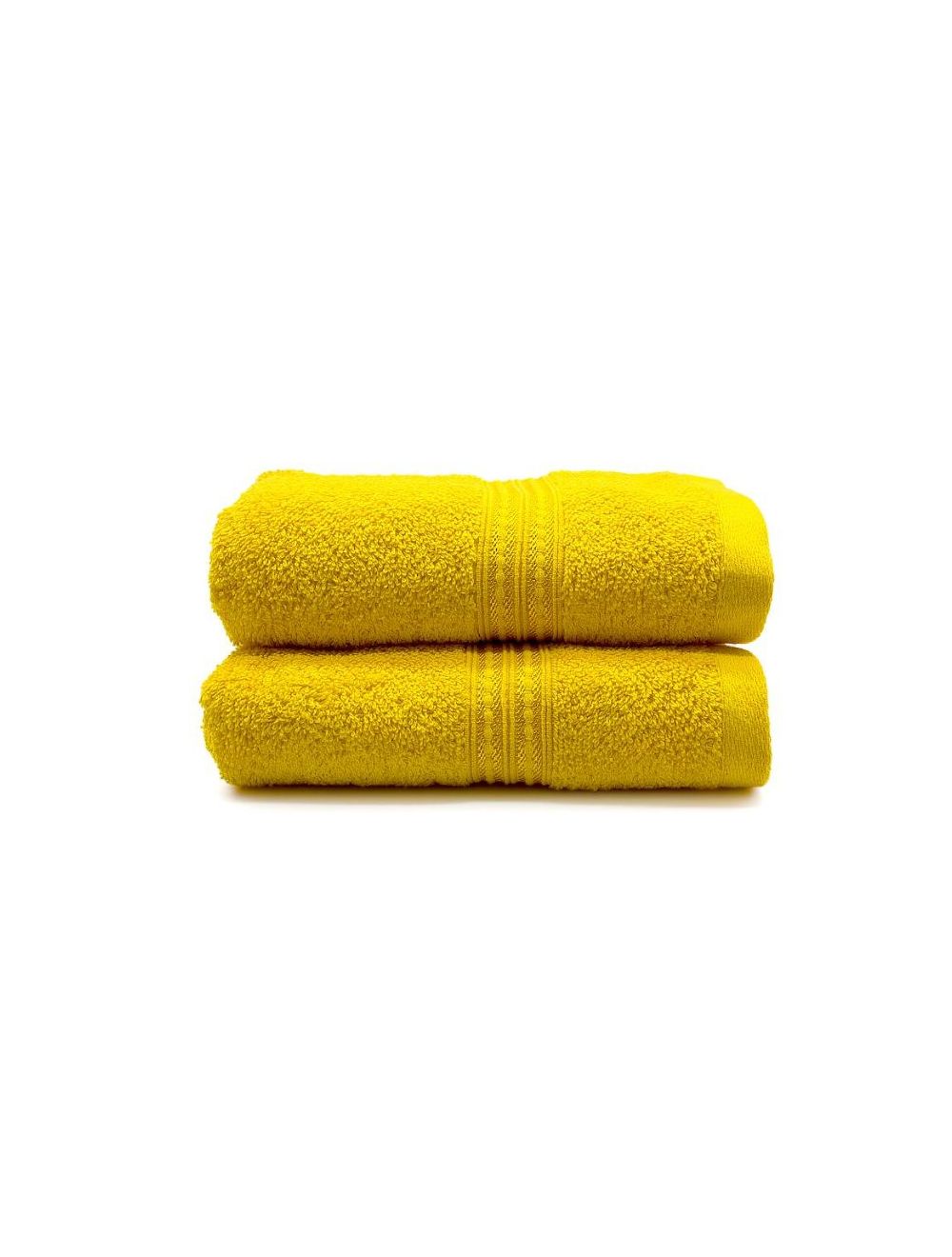 Rahalife 100% Cotton 2-Piece Hand Towel Set, Classic Collection, Yellow-14RLHT025