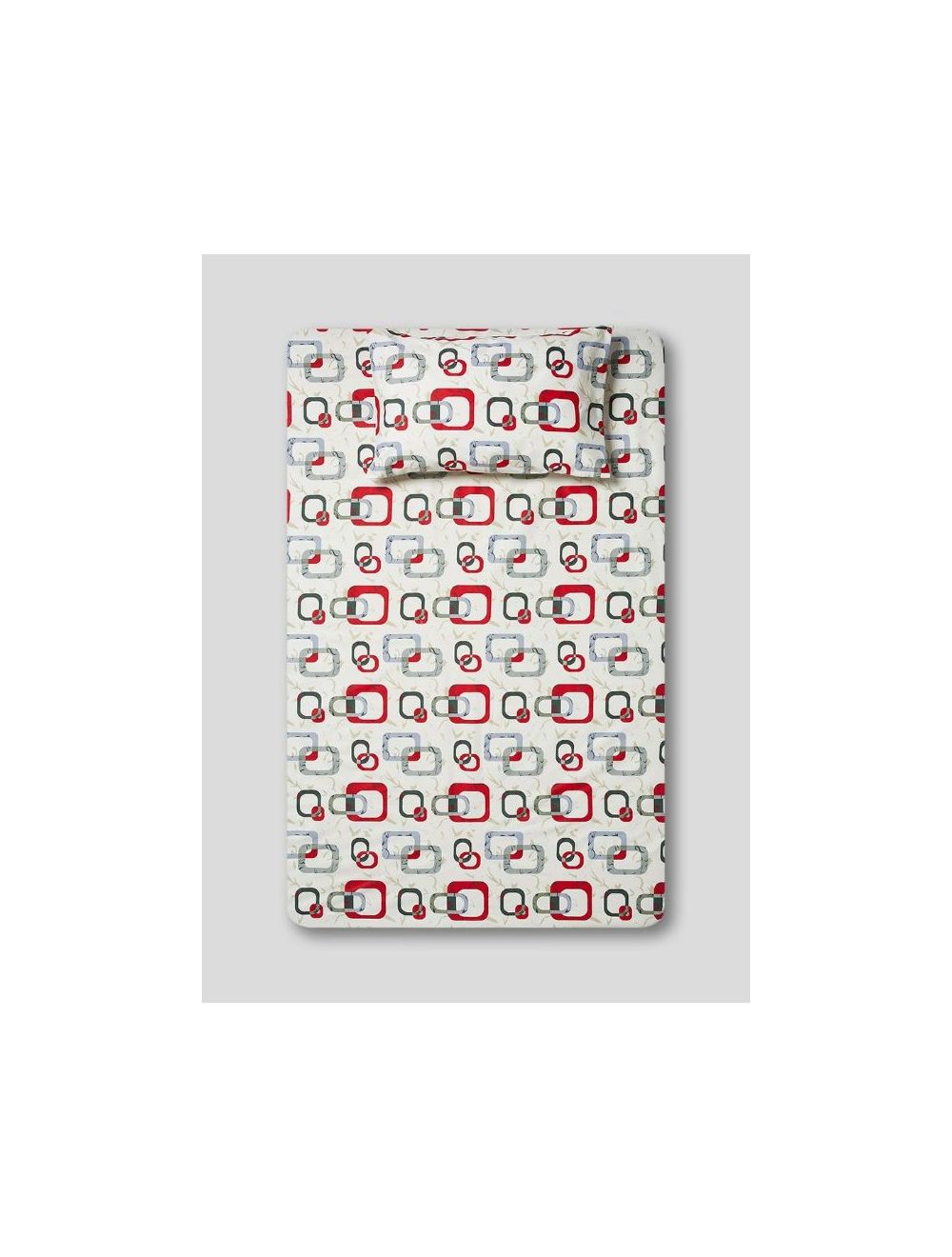 Rishahome 2-Piece Printed 180 TC Cotton Bedsheet Set Single Size, Premium Collection ( 1 Bedsheet + 1 Pillow Case) Precinct-4BSPCS1017