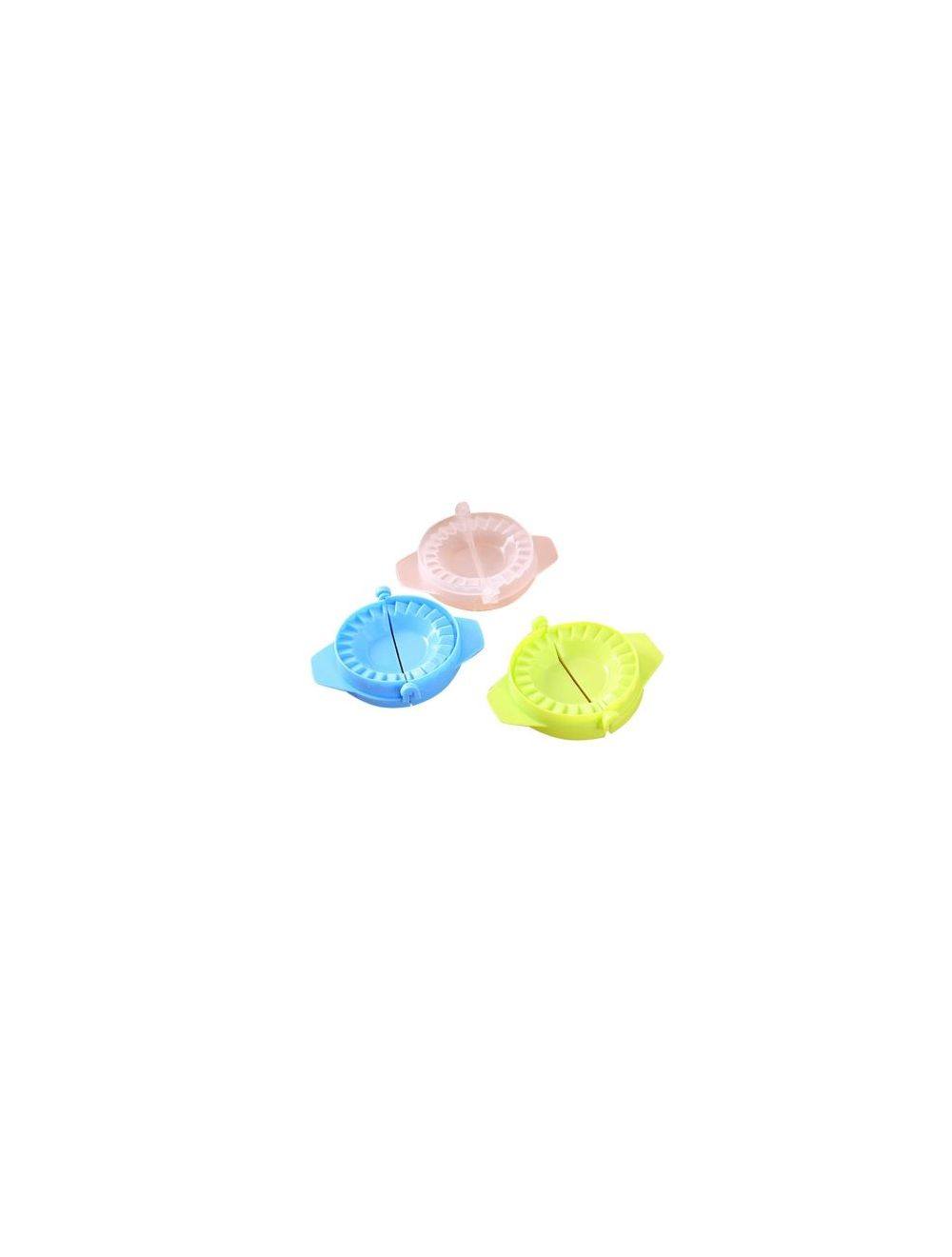 RahaLife 3-Piece Dumplings Mould Green/Blue/Transparent 11 CM-AW/DM/28