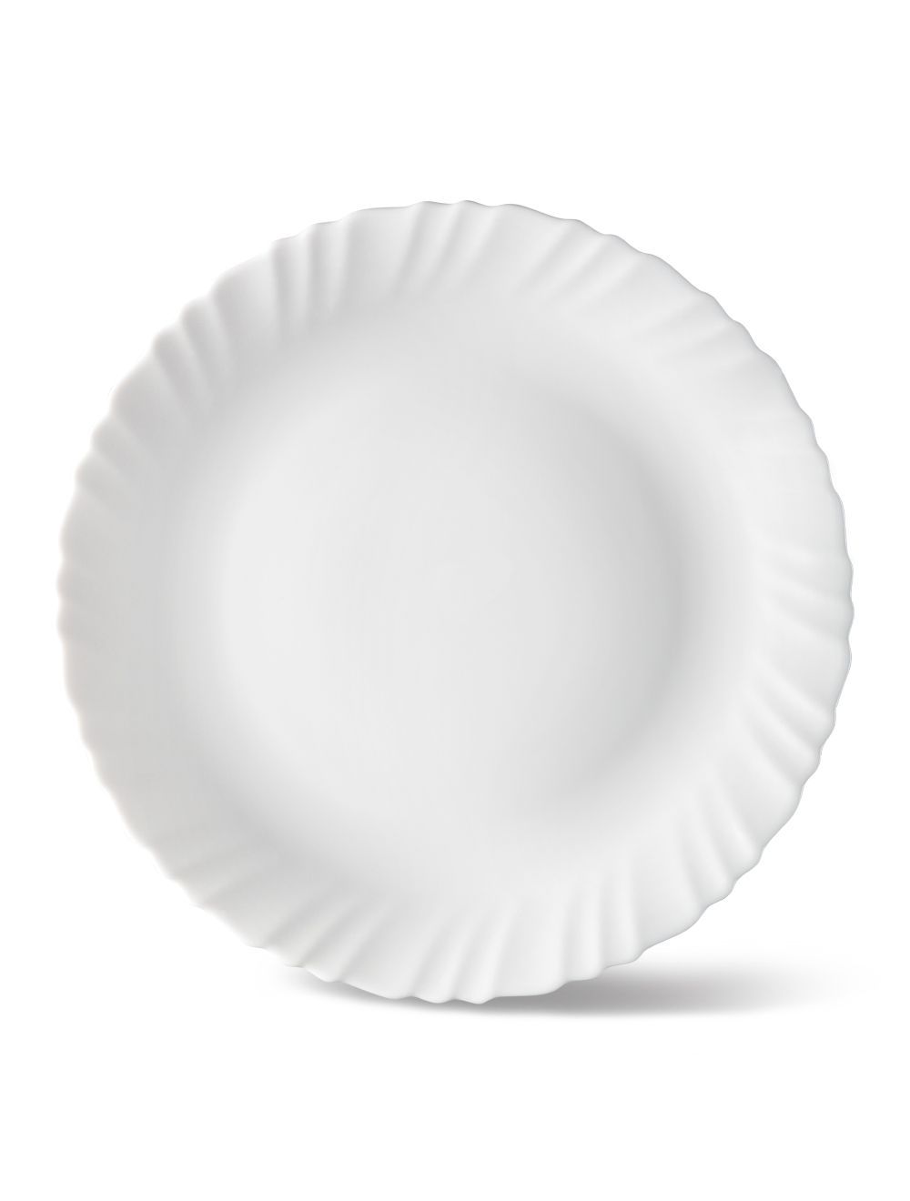 Borosil Larah White Opal Dinner Plate-11FPFLPW