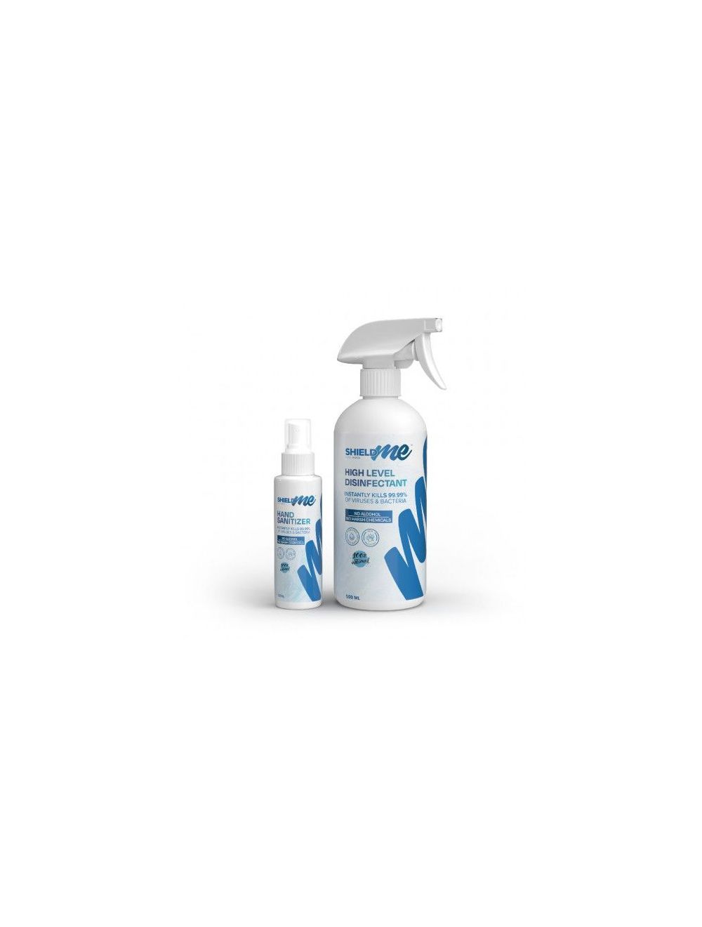 SHIELDme GYM Package of High Level Disinfectant & Sanitizer [500ML+100ML]-MX-VMPK-4G45