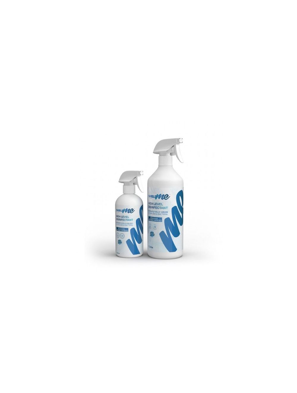 SHIELDme High Level Hand Sanitizer & Surface Disinfectant 100% Natural [Bundle Offer 500ML+1Litres]-X0-FQ5M-YY08