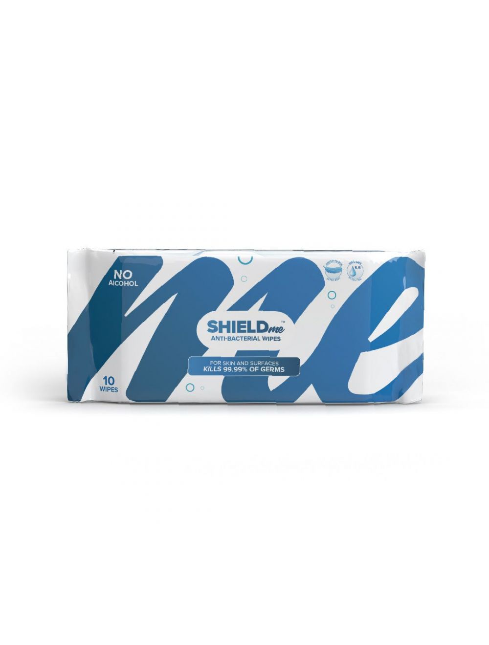 SHIELDme Disinfecting Wipes, 100% Natural - 10 Wipes - Pack-ZK-UQYE-OW6J