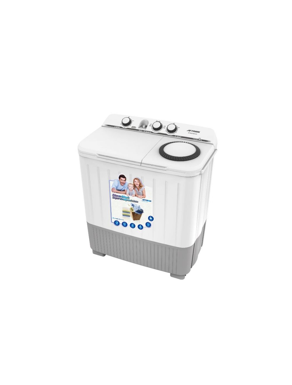 Aftron  9 kg Semi Automatic Washing Machine-AFW96101X