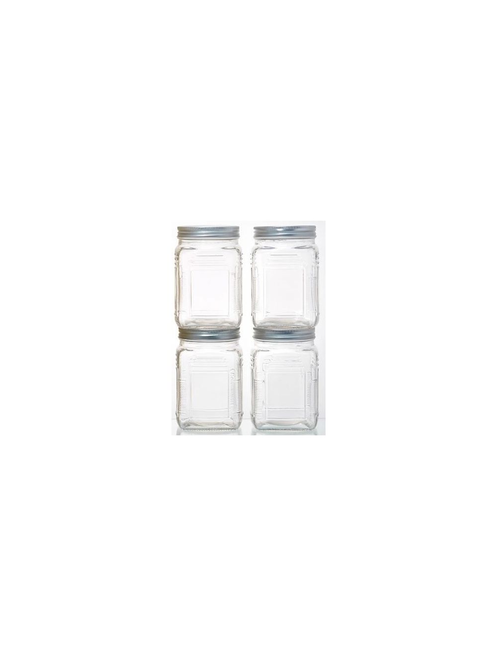 Orchid Glass 4Pcs Canister Set 1200Ml-ycs204