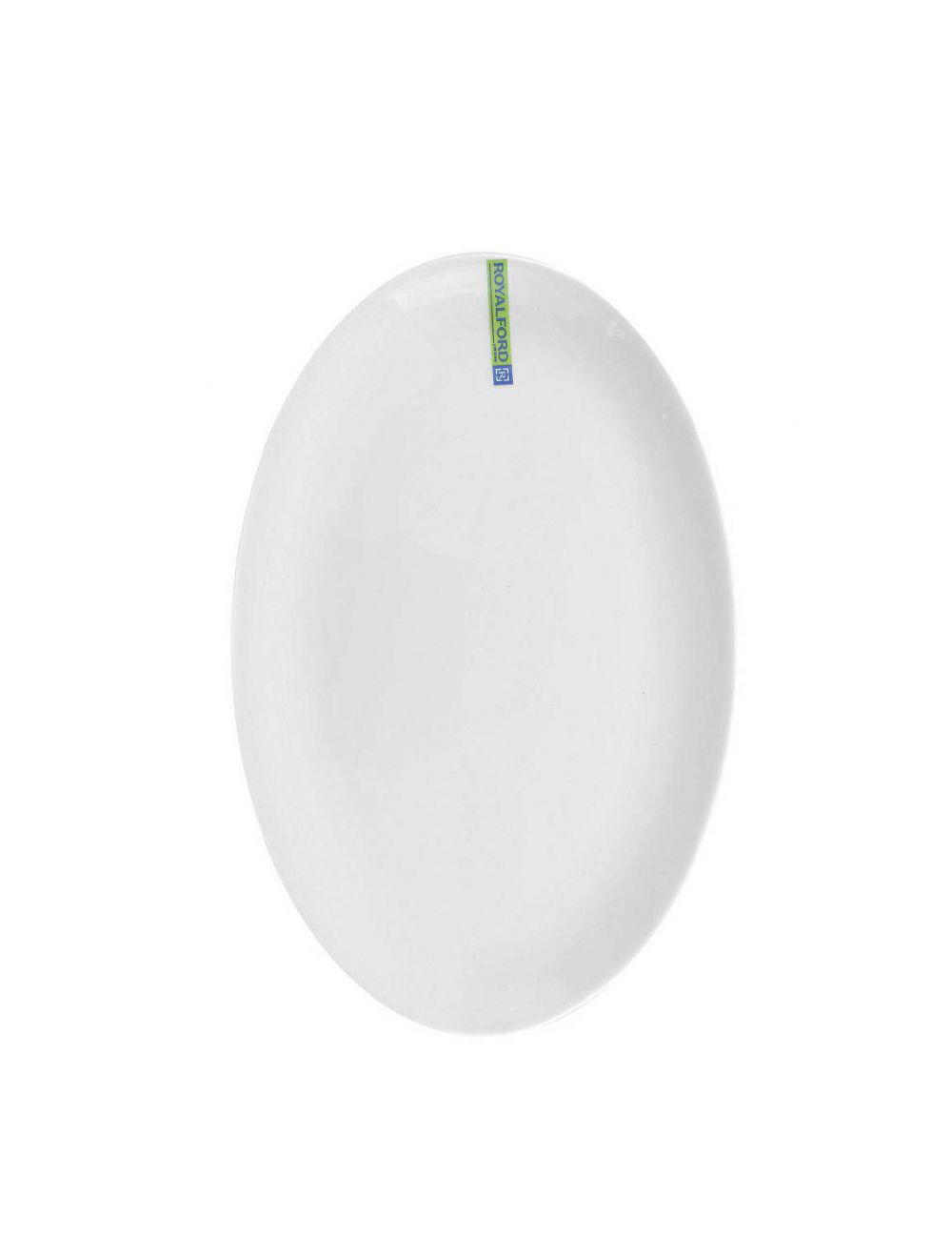 Royalford RF7989 Porcelain Oval Plate, 14 Inch