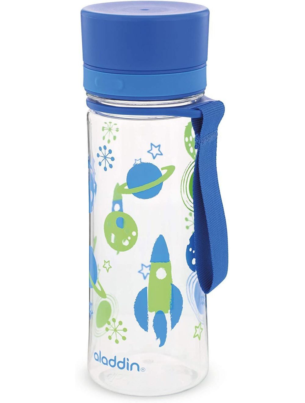 Aladdin Zoo Flip & Sip Water Bottle 0.43L Blue-10-01101-092