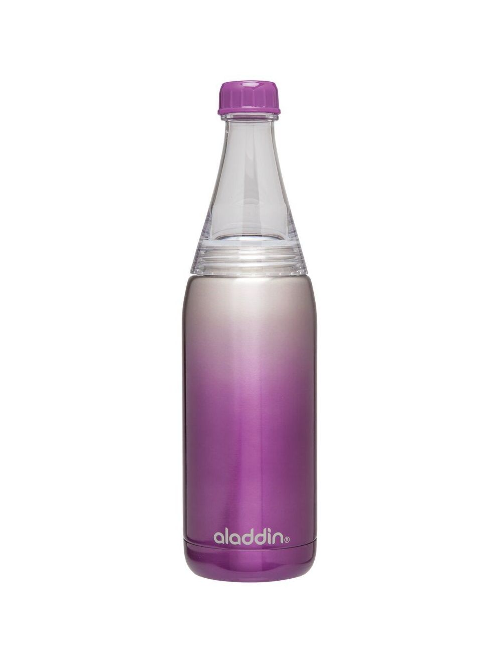 Aladdin Fresco Twist & Go Thermavac Stainless Steel Water Bottle 0.6L Purple
