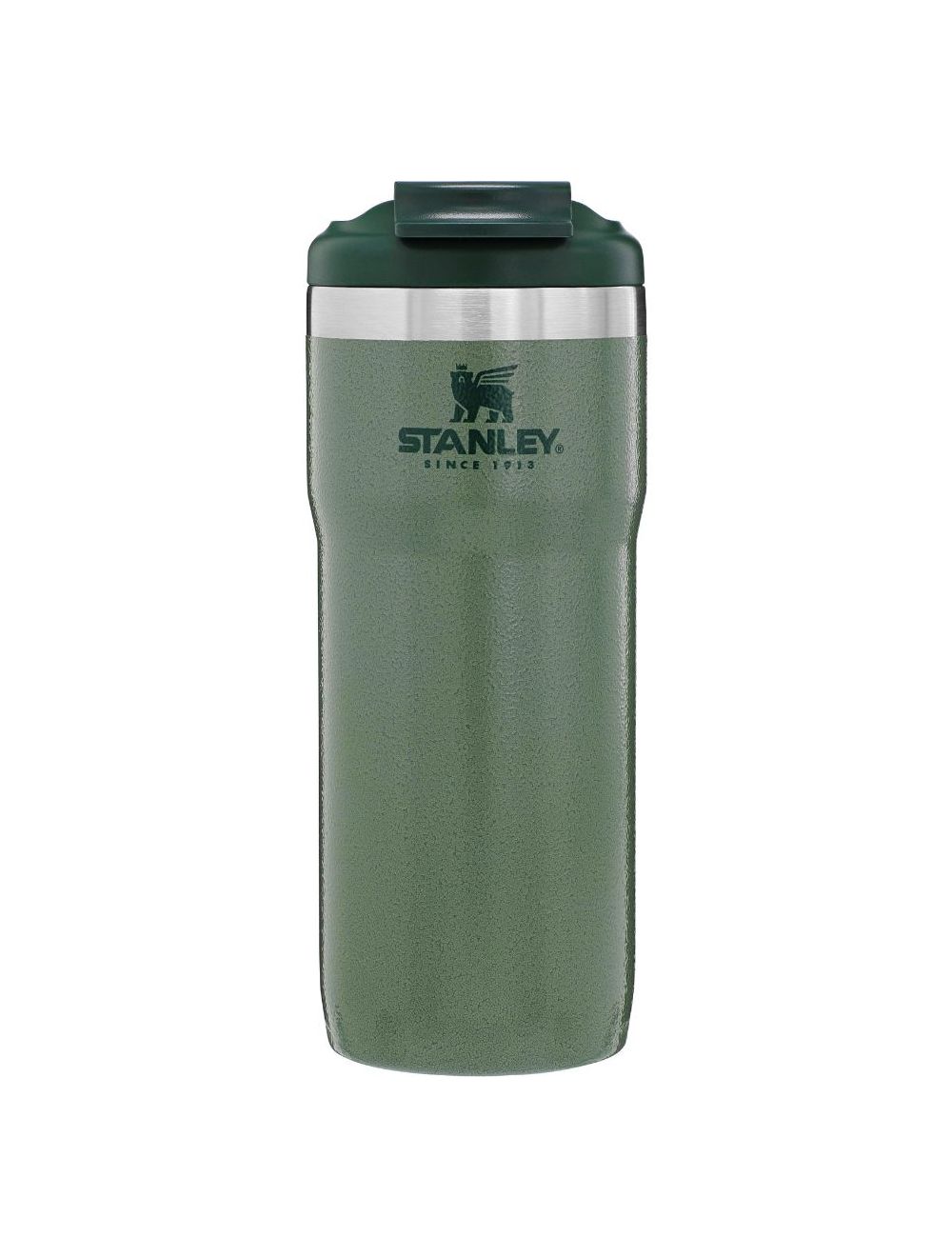 Stanley Classic Twinlock Travel Mug with Steel Loop 0.47L / 16OZ Hammertone Green-10-06443-015