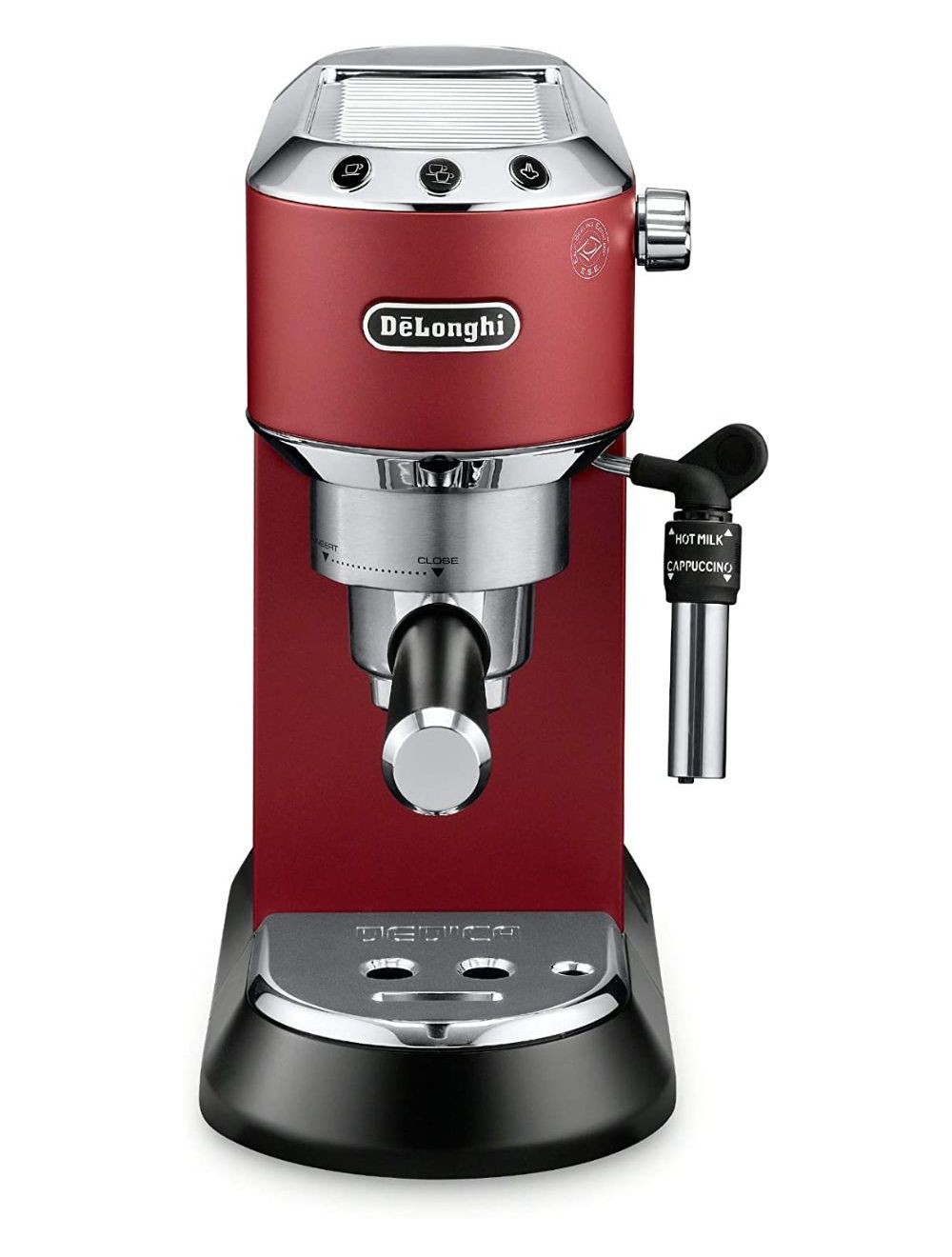 De'Longhi Dedica Style Pump Espresso Machine, Red-EC685.R+KG79