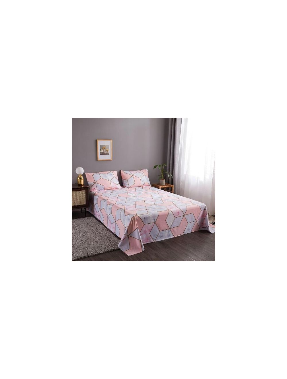 DEALS FOR LESS - 3 Pieces Bedsheet Set, Cute Floral Design.-BS35-01