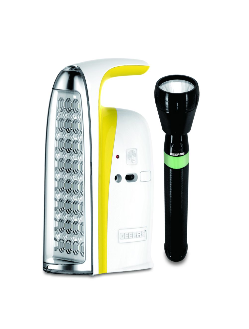 Geepas Rechargeable LED Lantern & Flash Light - GEFL4677