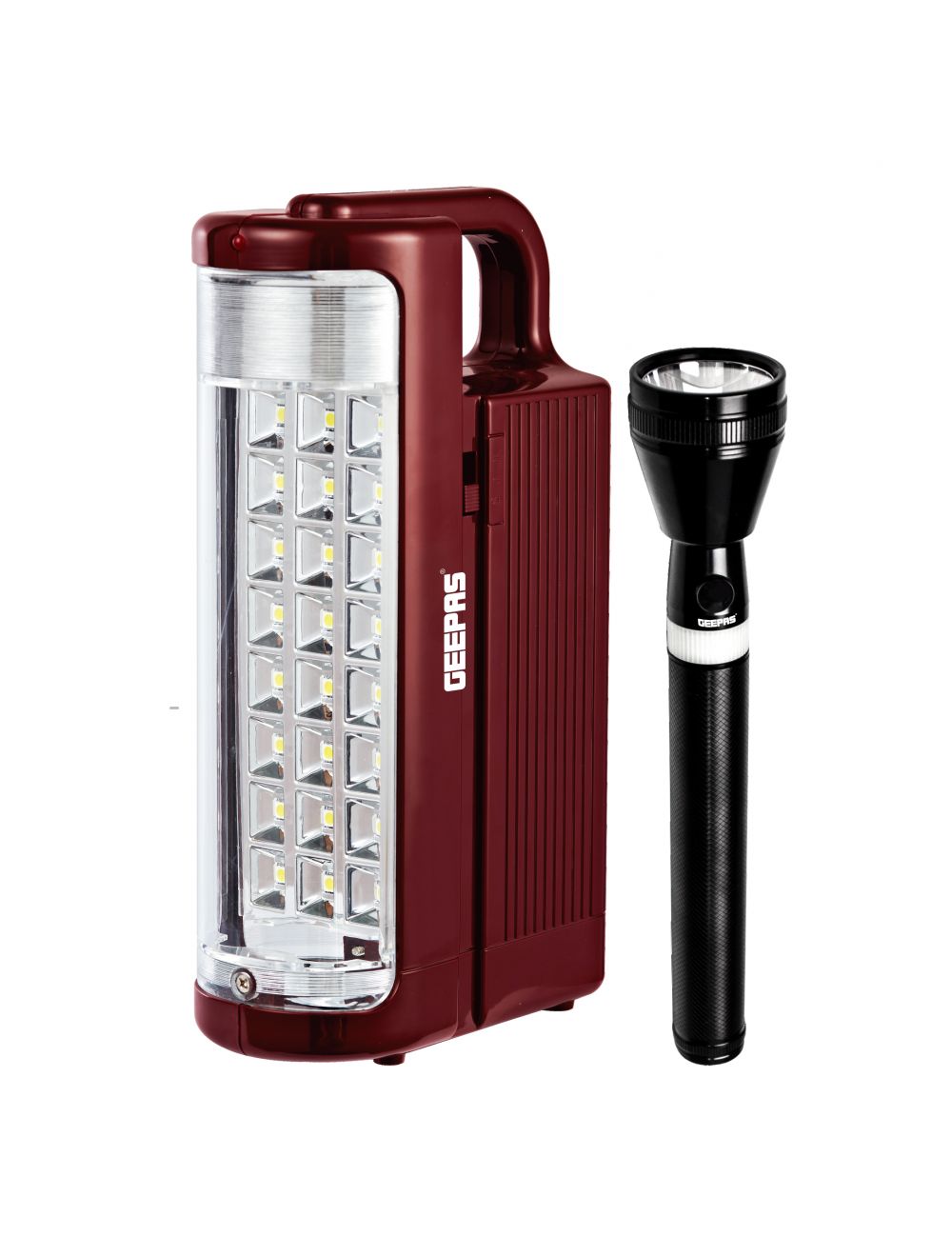 Geepas GEFL51029 Combo Mix Pack Rechargeable LED Lantern & Flashlight
