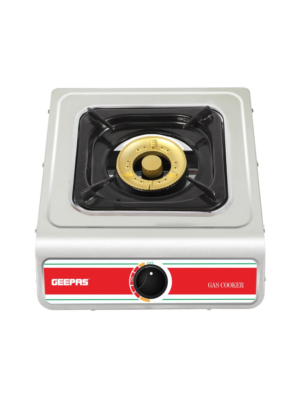 Geepas GK681 Single Burner Stainless Steel Gas Stove