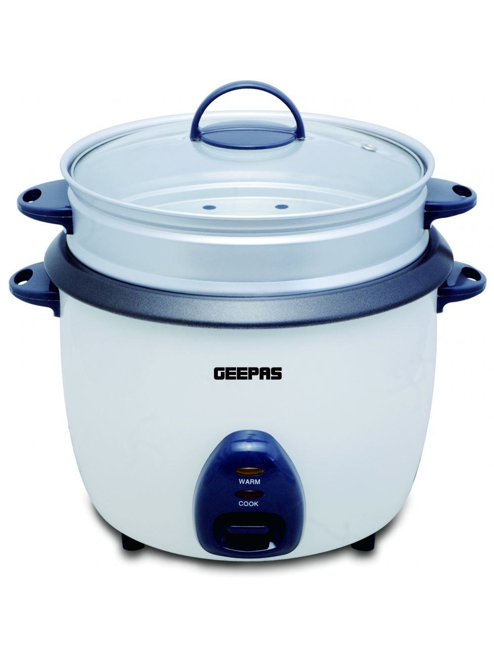 Geepas 1 Litre Electric Rice Cooker, White, Grc4325