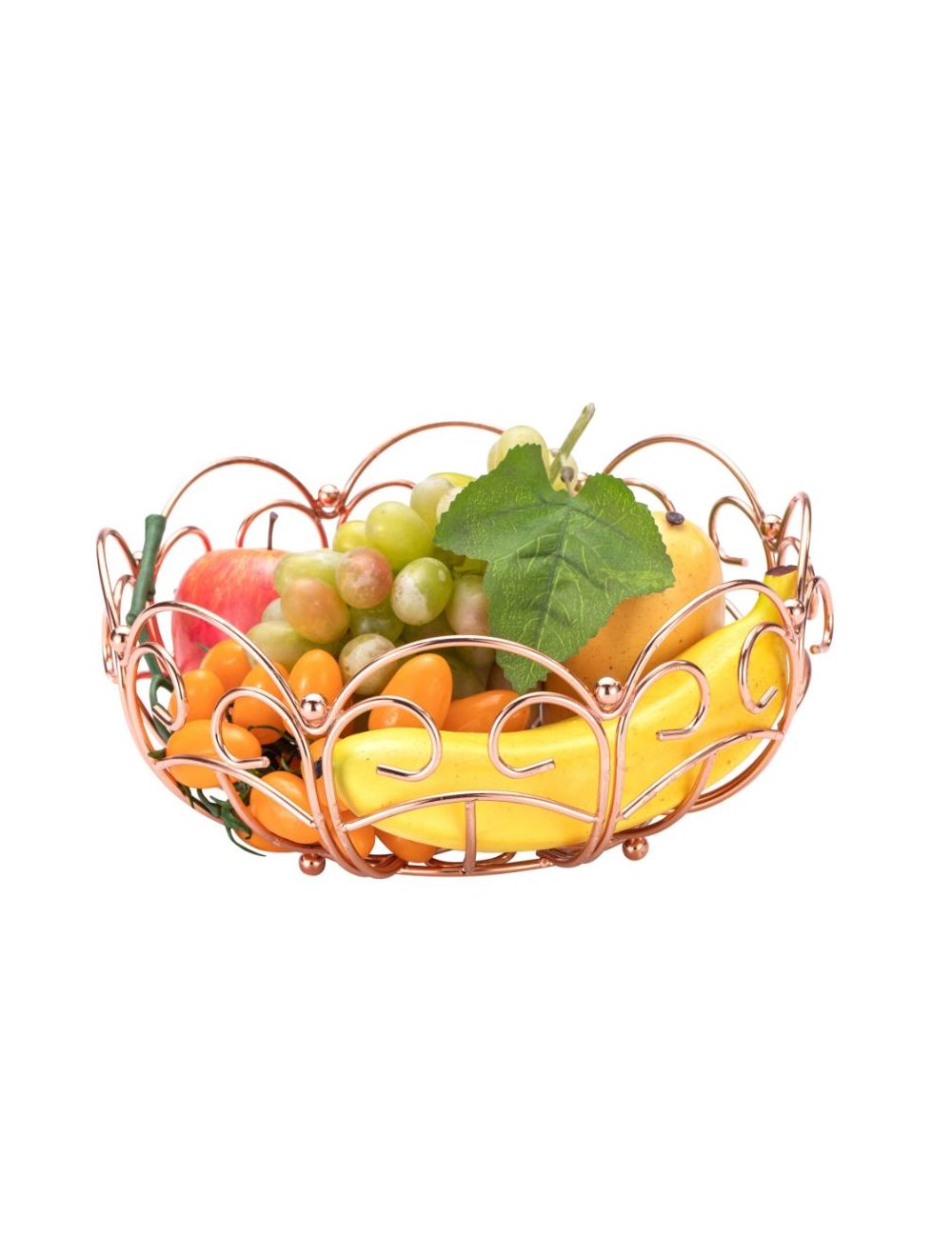 Royalford RF9440 Rose Gold Fruit Basket, 250x250x110 MM