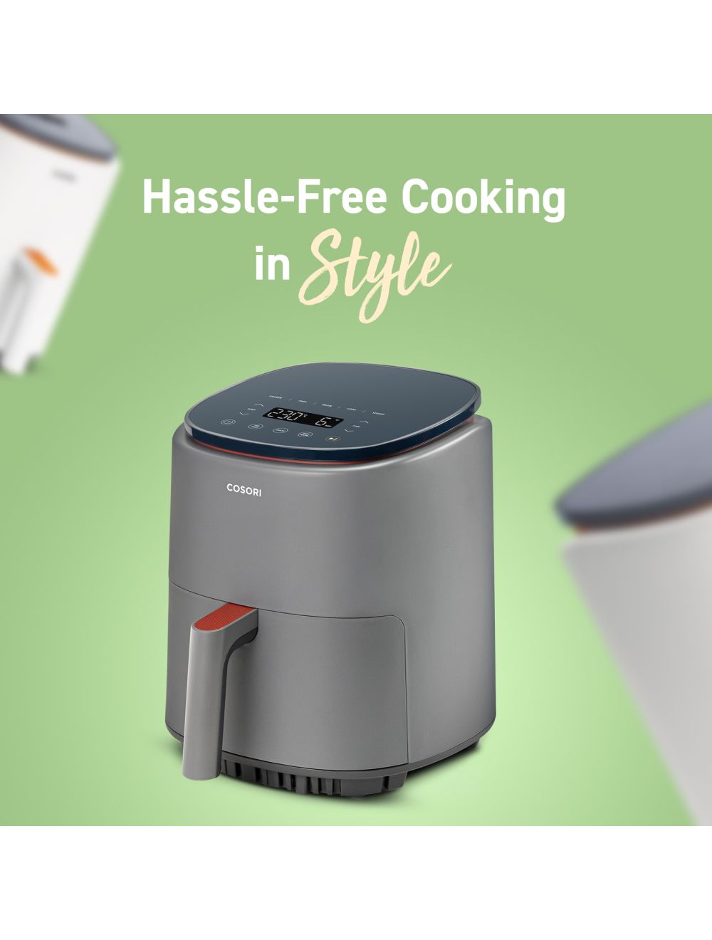3.8L Fryer, Operation, Up Functions, Online Lite 230℃, to COSORI One-touch Air Recipes 7 Smart